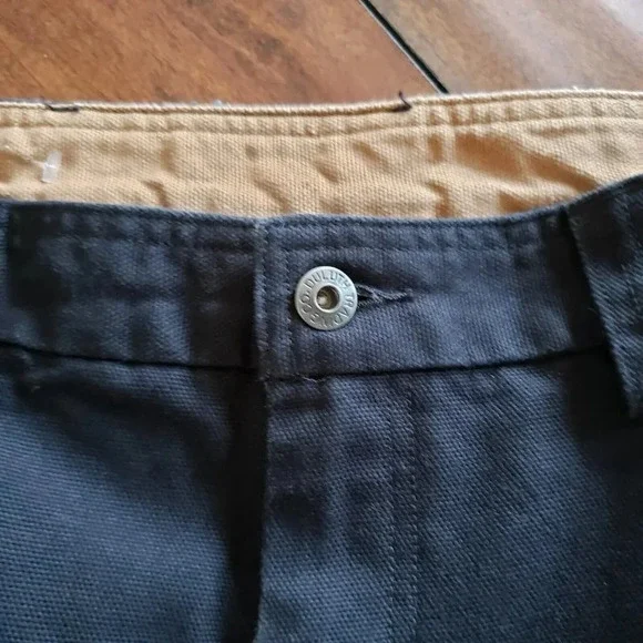 Duluth Trading Company Heavy 100% Cotton Canvas CARGO Shorts Tan Men's 42×12 - Picture 10 of 12